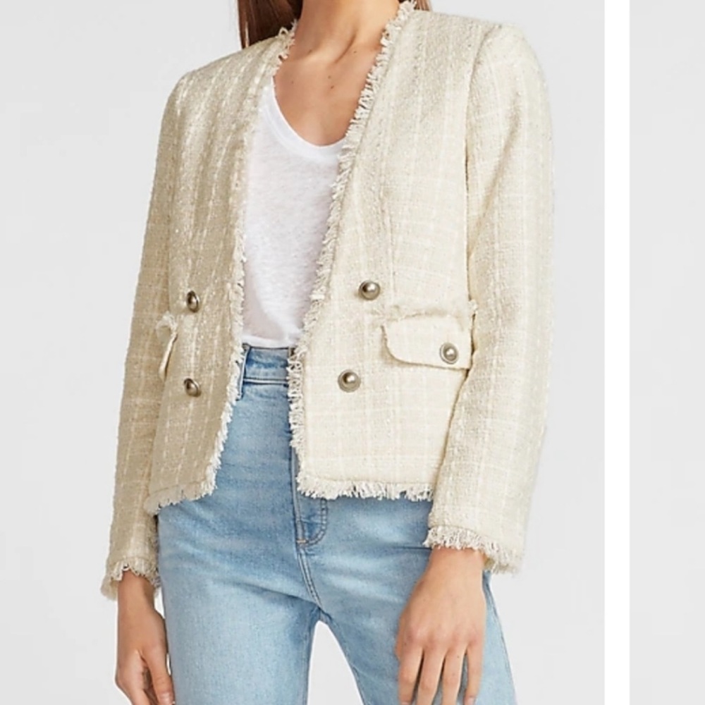 Express tweed blazer